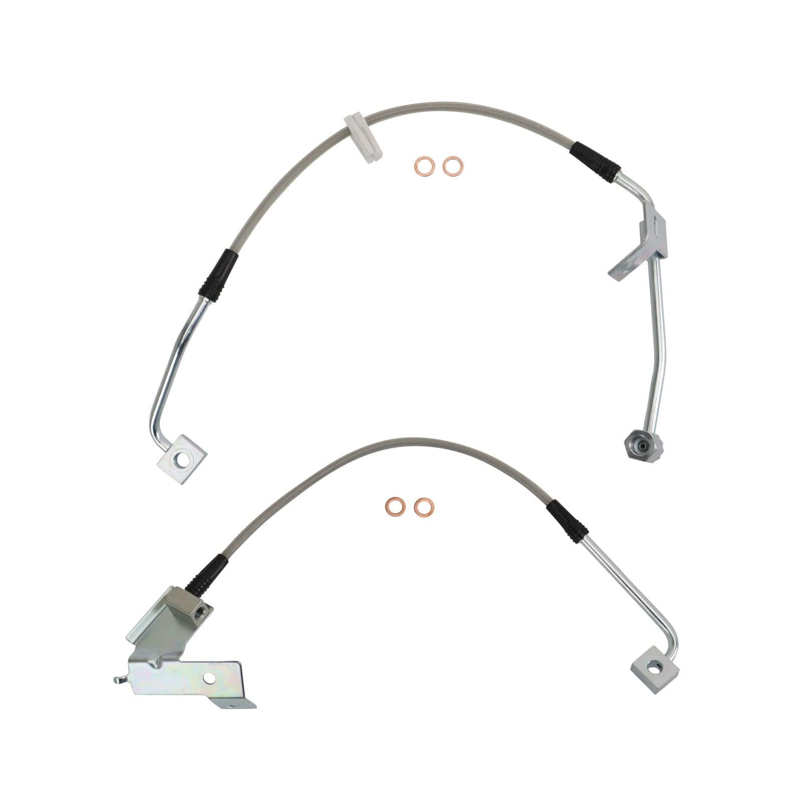 TRQ Front Performance Brake Hose Set