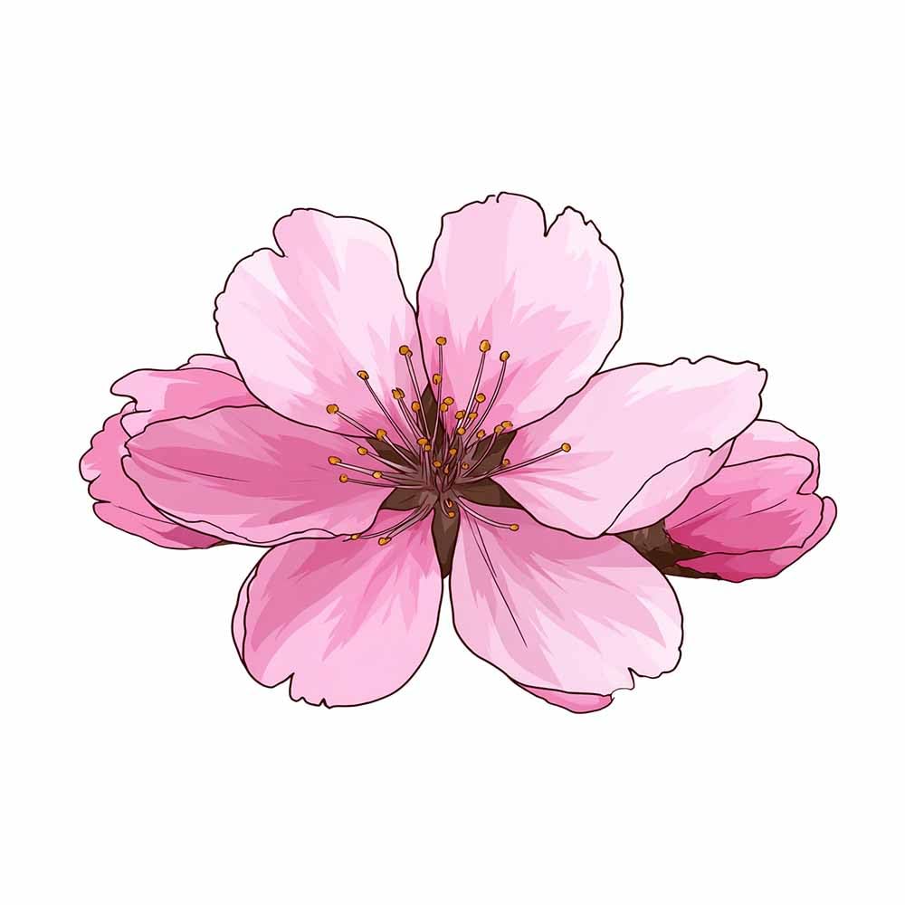 ZAMAEIU Nature Wall Art Single-petalled blossoms decorative home accessories, paintings wall art,For living room, bedroom, Apartment Corridor Office etc.(pink)-80x120cm Unframed