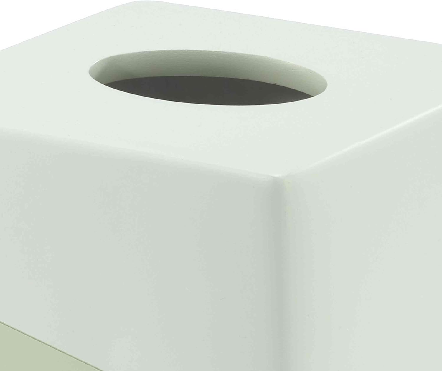 Nicole Miller - Tissue Box Cover, Durable Resin Countertop Accessories, Fits Standard Tissues, Modern Bathroom Decor (Tropiluxe Collection)