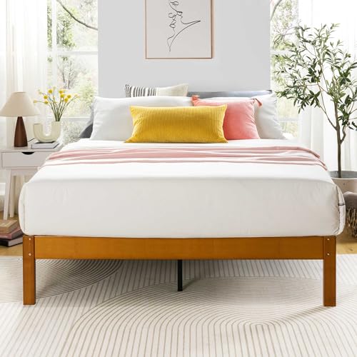 Opiniones y reviews de Cama Quinsai que Puedes Comprar On-line. 46 Mellow Asher - Cama de Plataforma de Madera de bambú de 14 Pulgadas con Listones de Madera, no Necesita somier, fácil Montaje, Queen, Natural