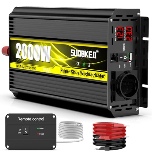 Convertisseur 12v 220v pur sinus 2000W pour protéger vos appareils sensibles