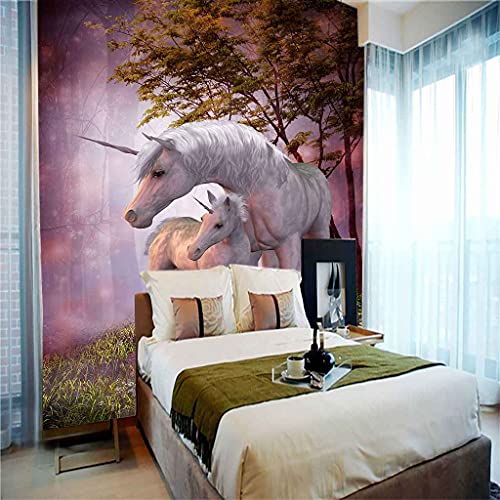 Poster geant mural auto-adhésif motif animal 3D facile à poser