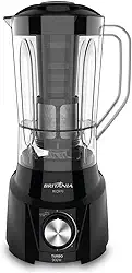 Liquidificador Britânia Diamante Preto 4 Velocidades Com Filtro 127v