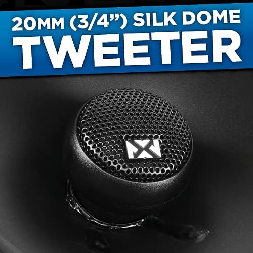 Nvx Nsp68 Set Of 2 6 X 8 Inch 80 Watt Rms Professional Grade True 2-Way N-Series Coaxial Car Speakers With Silk Dome Tweeters #TOP4