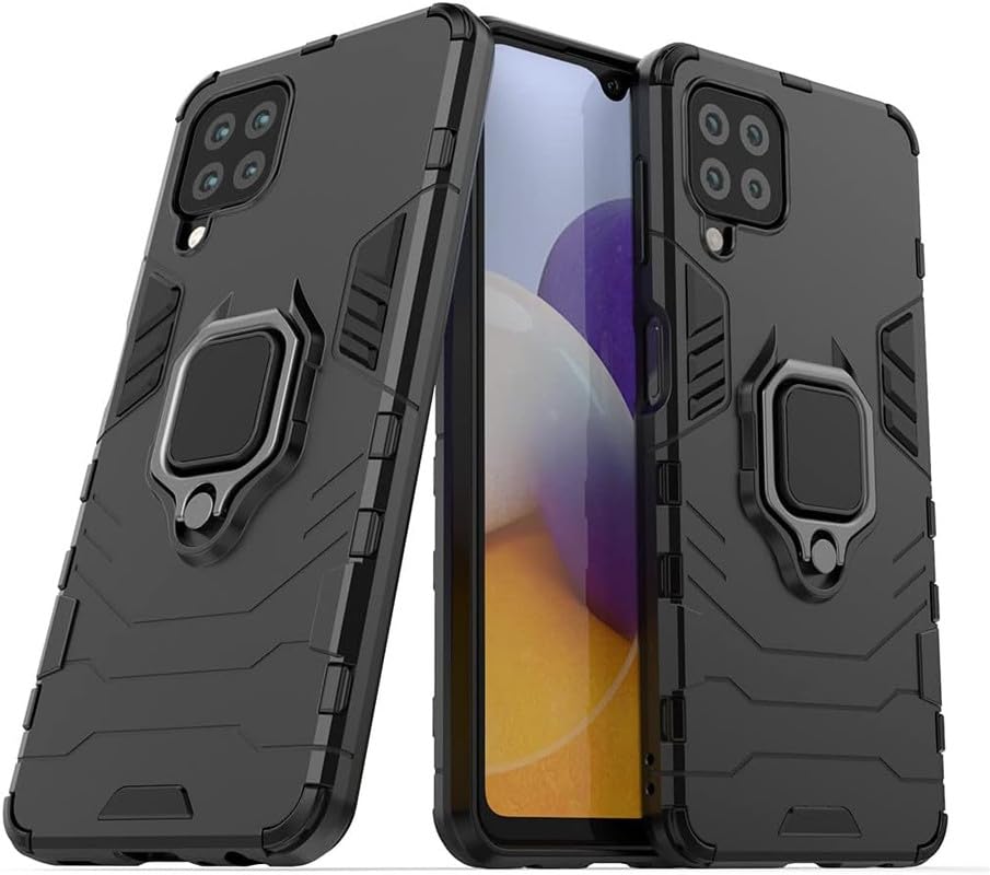 OneLike 360° Rugged Armor Shockproof Slim Drop Full Body Protection Robot Ring Phone Back Cover for Samsung Galaxy F22 4G - Black (B0CL2M6WS8) Amazon Price History, Amazon Price Tracker