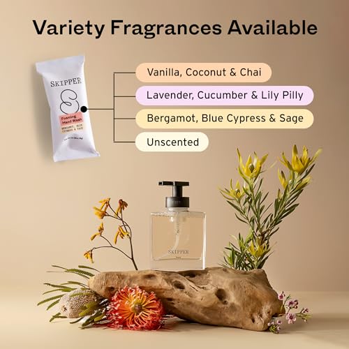 Image of Tirtyl Skipper Foaming Hand Soap Tablet Refills - 12 Pack - 96 fl oz total (12x 8 fl oz) - Rebranded - Compostable Packaging - Vanilla, Coconut & Chai