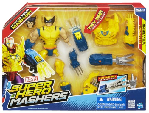 Marvel Super Hero Mashers Electronic Wolverine Figure #TOP1