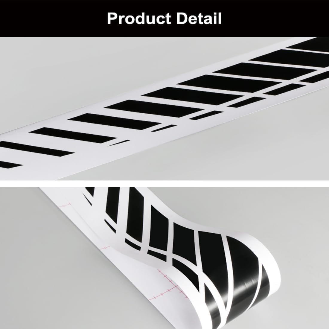 2 Pezzi Adesivi Minigonne Laterali per Skoda Scala 2019-2025, Strisce Decorative Pellicola Sportiva Portiera Esterna Tuning Carrozzeria Accessori,Black