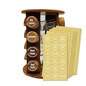 Spice Jar Labels, 144 stuks Jar Label Sticker Voorgedrukte Ronde Sticky Labels Pantry Container Labels Keuken Opslag Potten 1,5 Inch