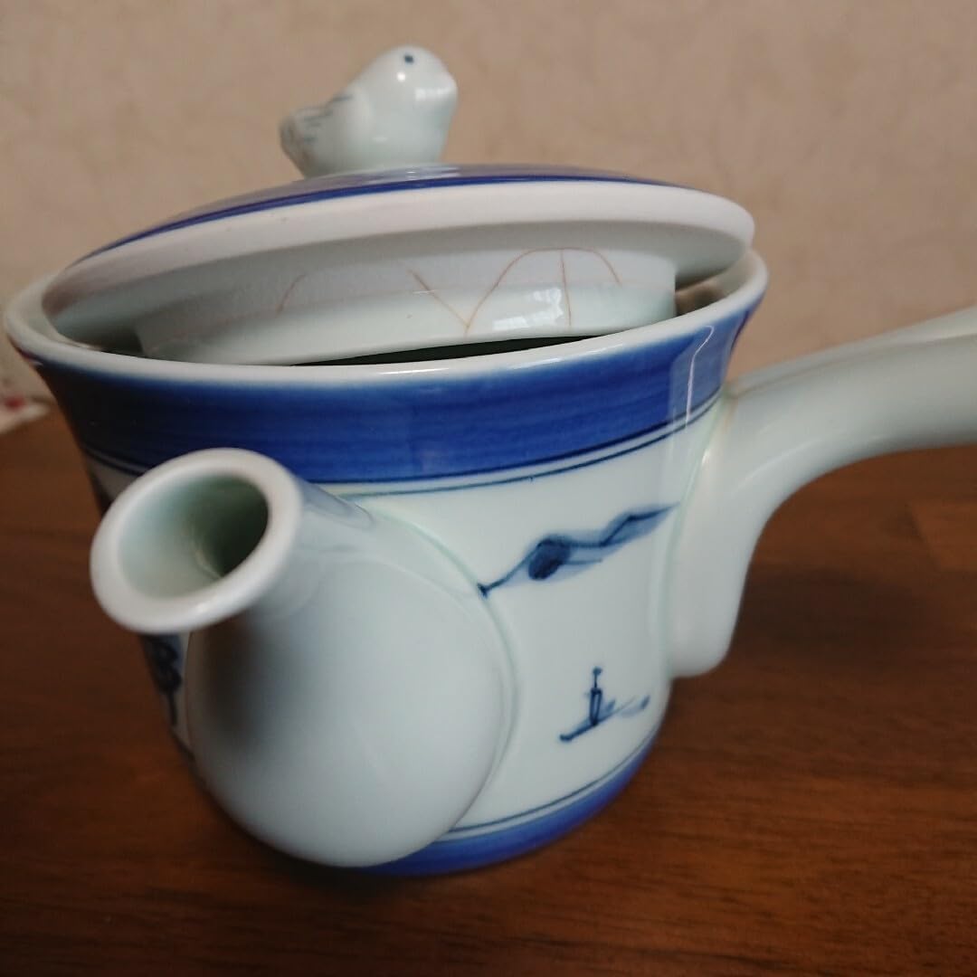 赤褐色 陶器製急須と茶碗セット 備前焼 骨董品 急須 昭和レトロ 小物