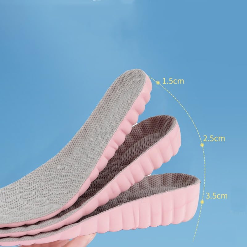 Plantilla de Refuerzo Confort Suave Elástico Absorción de Impactos for Hombres y Mujeres Plantilla de Refuerzo Invisible Deportiva(2.5cm,41-42)