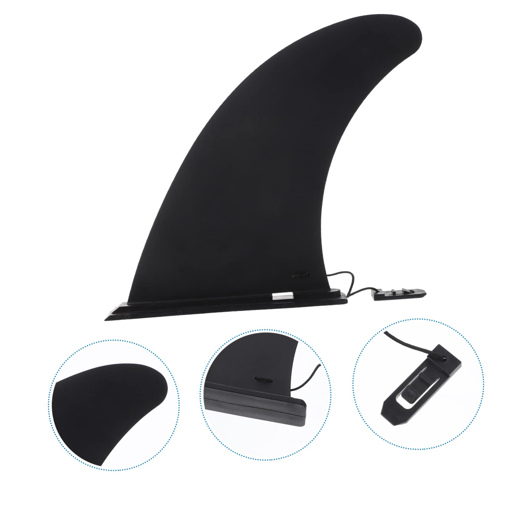 Aileron Central Amovible pour Planche de Surf, Nylon Renforcé, Fixation à Clip, Lot de 3, pour Virages Rapides et Équilibre