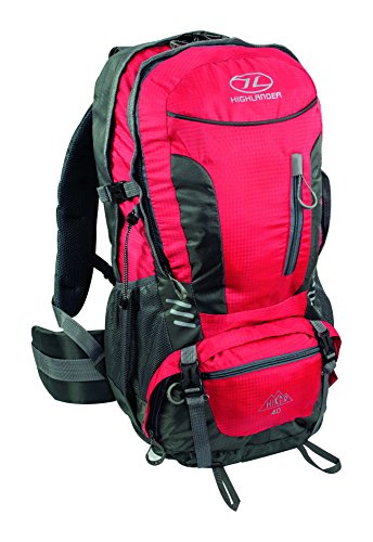 HIGHLANDER Hiker Mochila  Unisex Adulto  Rojo  40