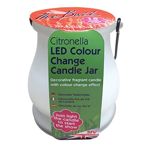 Preisvergleich Produktbild STV International STV428 The Buzz Citronella LED Farbwechsel-Duftkerze