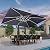 PURPLE LEAF 10' X 13' Patio Umbrella Outdoor Rectangle Umbrella Large Cantilever Umbrella Windproof Offset Heavy Duty Sun for Garden Deck Pool Patio, Grey