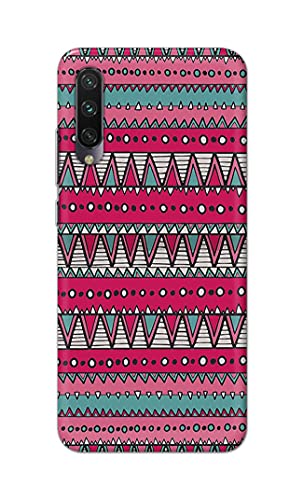 Image of Printed Hard Back Cover Case for Mi A3 Back Cover (Geometric Vintage Pattern) -1803