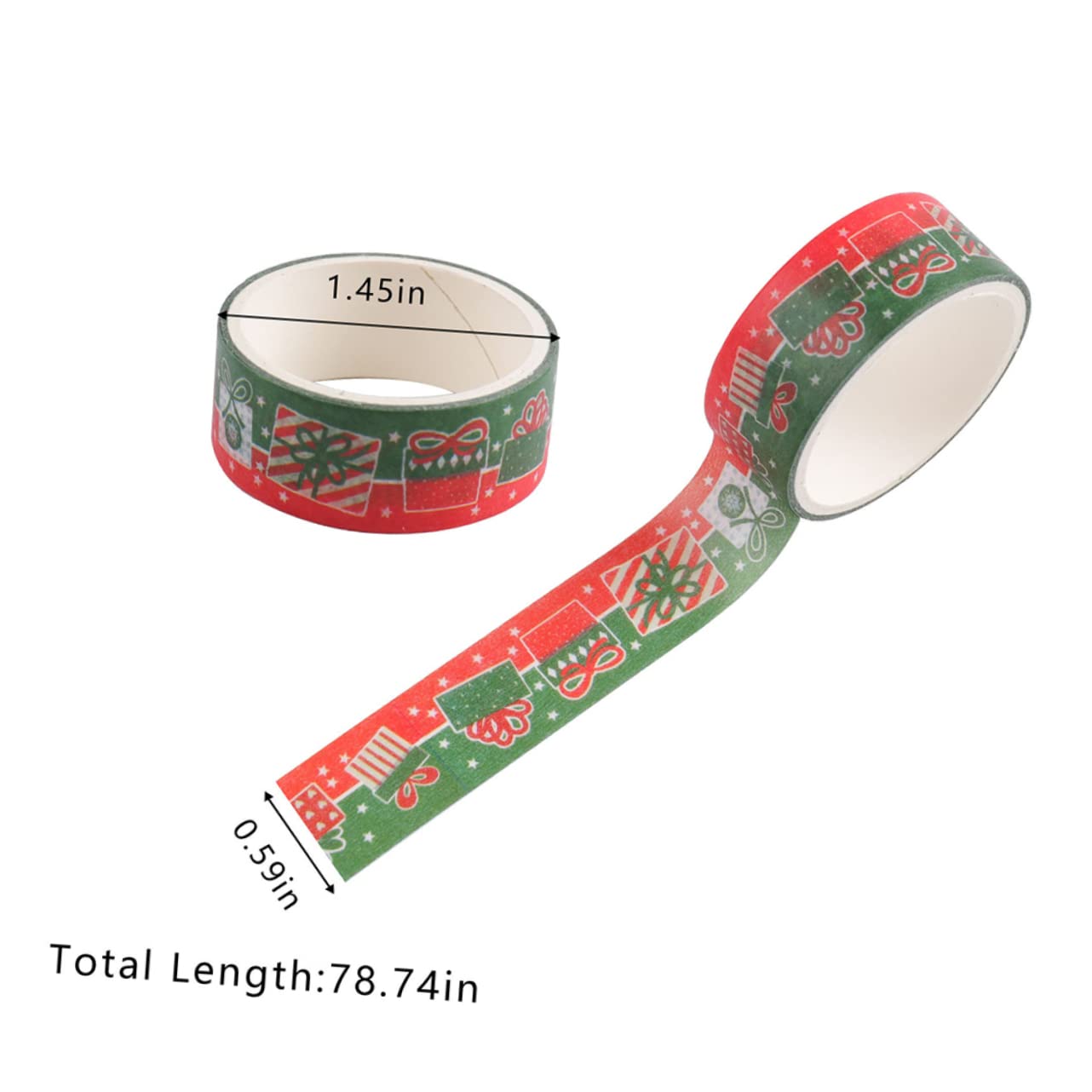 EXCEART 72rollos Cintas Washi Navideñas Decorativas Adhesivas para Manualidades Scrapbooking y Decoración De Creatividad para Hogar Navidad