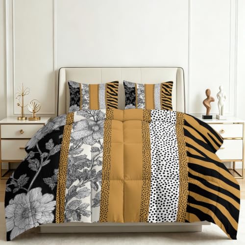 Couette patchwork réversible 260x220 cm avec 2 taies d'oreiller 65x65 - 2