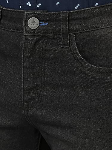 Image of CANOE Mens Cotton Blend Smart Fit Casual Denim Trouser (DT-Darren)