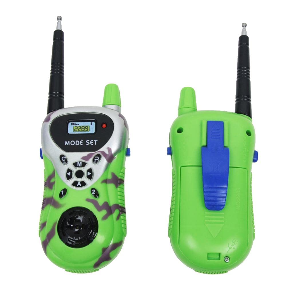 SYDL 2X Green Color Electronic Walkie Talkie, Kids Outdoor Communication Toy, Two Way Radio| Other Educational Toys| Educational - Image 4 thumbnail