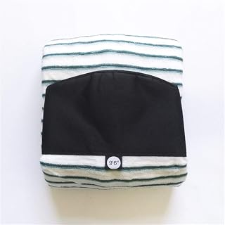 Surfboard Sock Hot Sale 6'0"/6'6"/7'0"/9'6" Surfboard Storage Pocket Stripe Bodyboard Windsurf Cover Protective Sun Damage (Color : White9tf6in)