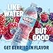 SPLASH REFRESHER Flavored Water Bottles, Wild Berry Flavor - 6-Pack, 16.9 Fl Oz - Refreshing Flavored Bottled Water with Electrolytes - Zero Sugar & Zero Calories