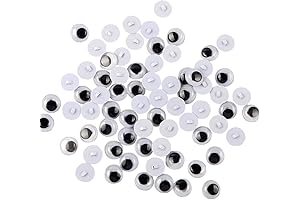 100 Pcs Sew On Wiggly Eyes for Creative Projects