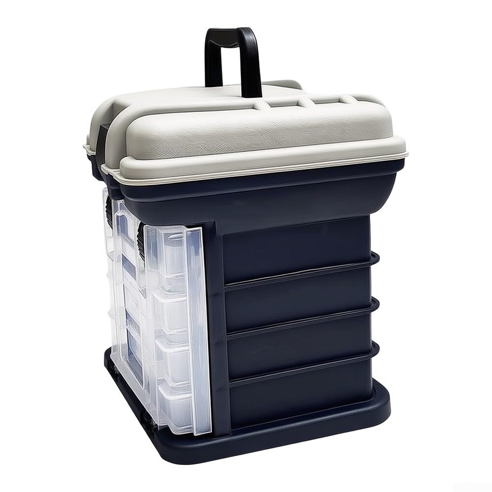 Caja de señuelo de plástico de alta dureza 27cm Plástico de alta dureza (azul)