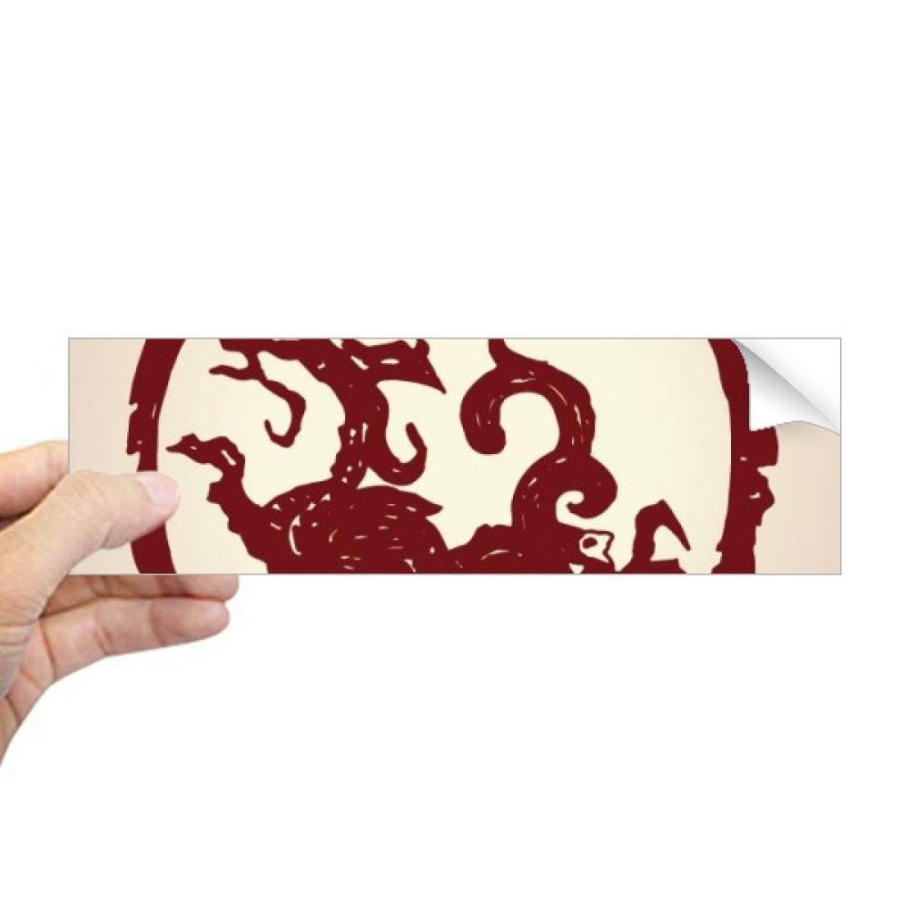 Autocollant dragon chinois pour masquer les rayures de pare-chocs et décorer vos vitres