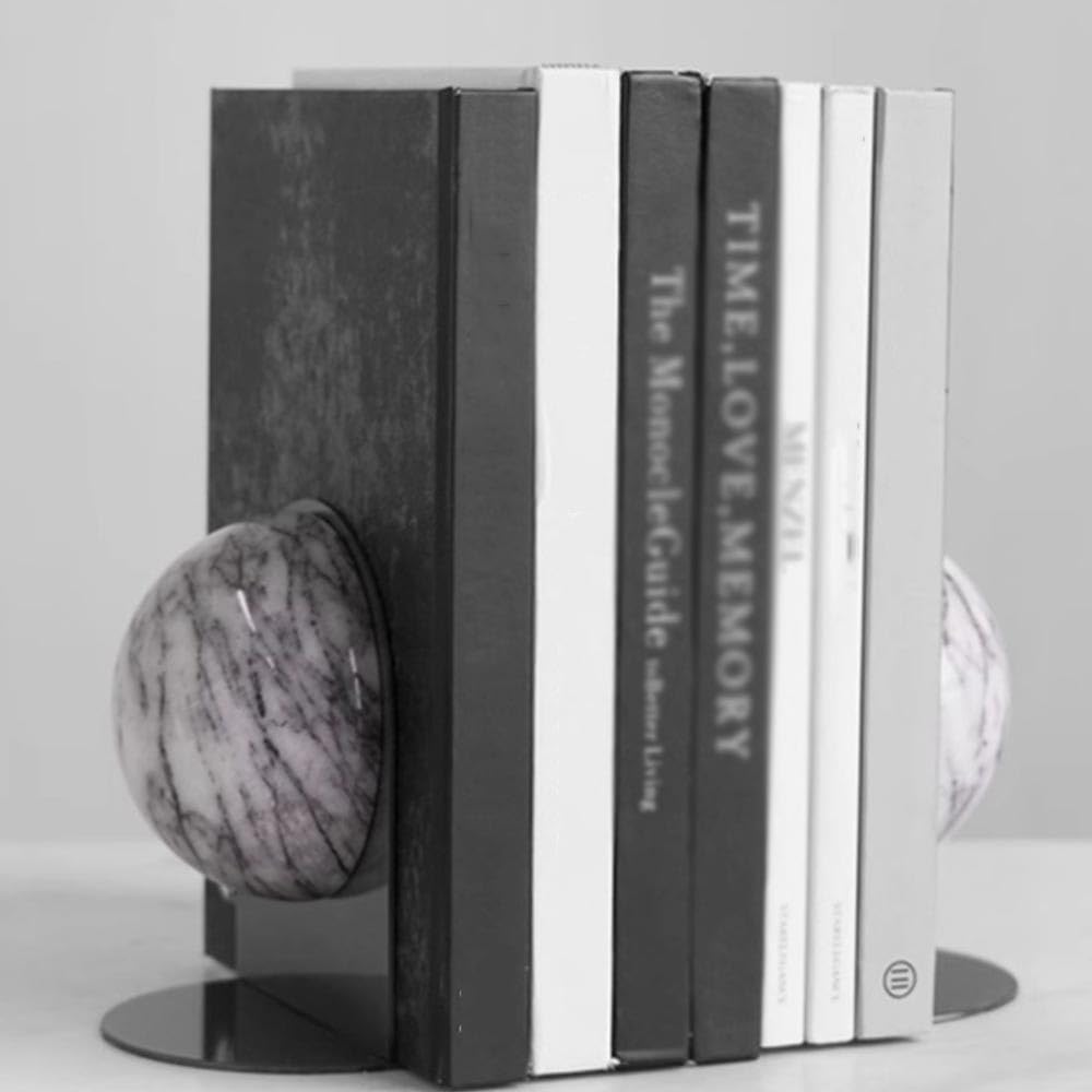 Podpórki do książek na półki Marmurkowe podpórki do książek Podpórki na biurko Dekoracje domu, biblioteki, biura