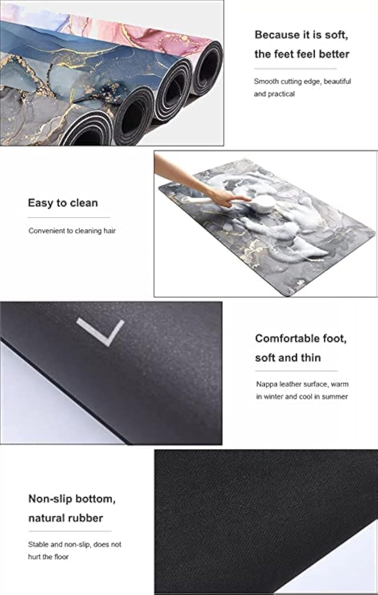 Absorbent Quick Drying Floor Mat, Memory Foam Bath Mat
