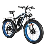 【2000W Dual Motor Ebike】This adult electric bicycles are equipped with peak 2000W high-speed brushless dual motors. The peak 2000W motors provide strong power and the top speed can reach up to 31 mph. It can easily climb steep slopes, and its top-lev...