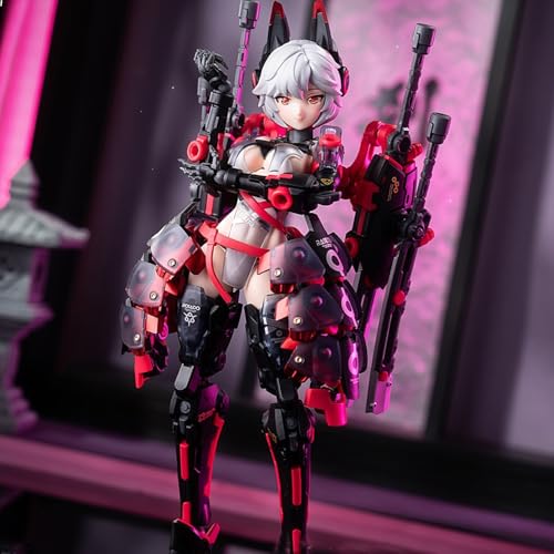 Figura de acción de chica Mecha con orejas de zorro 1/10 miniatura 5