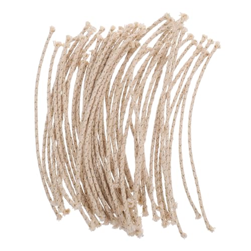 DOITOOL 50pcs Cotton Core Thread for Candle Making Oil Lamp Wick Round Wick DIY Candle Braided