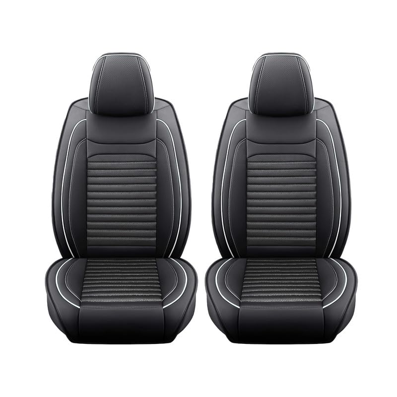 Image of Front Seat Covers Fit for Chevy /Chevrolet Bolt 2016-2026, Black&White