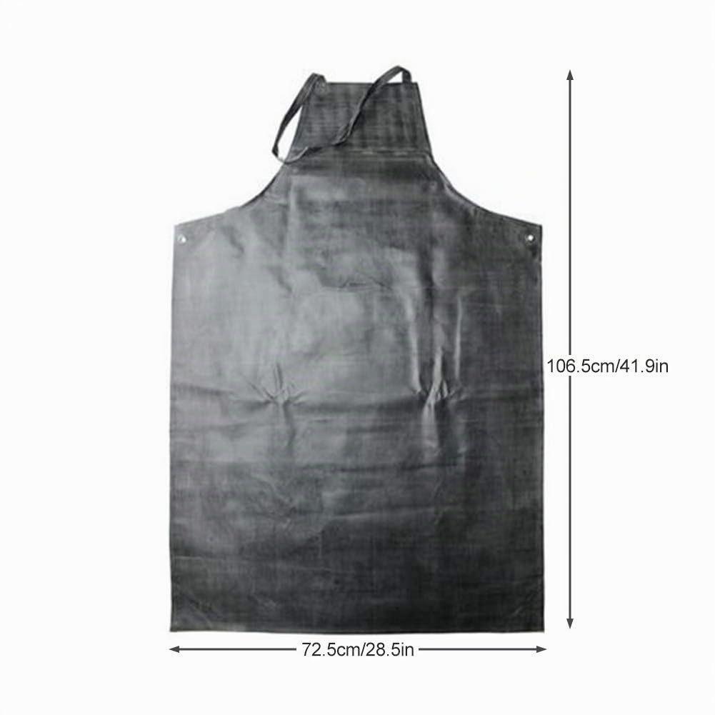 Tablier en caoutchouc imperméable, Tablier de travail pour la protection anti-taches et résistant aux acides et à l'huile à 45 ° Idéal pour le lavage de la vaisselle les travaux