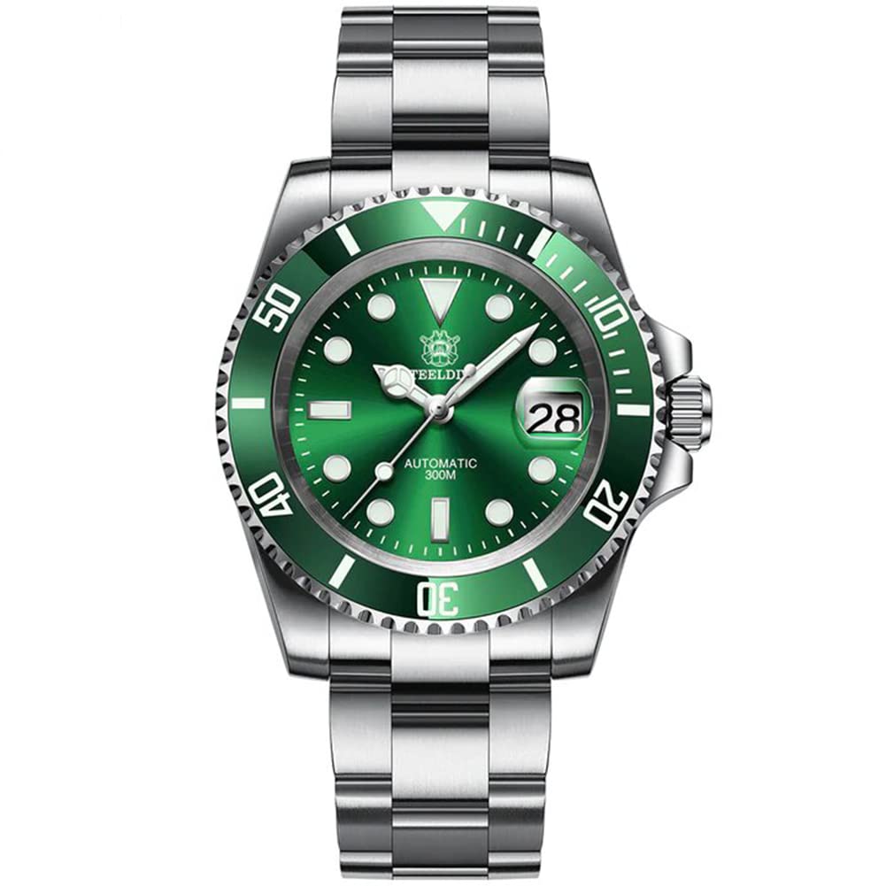 watchdives Steeldive SD1953 Orologio Automatico da Uomo, in Acciaio Inox, Movimento NH35, 300 m, Orologio Subacqueo