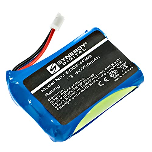 Synergy Digital Cordless Phone Battery, Compatible with Bang & Olufsen BeoCom M6000 MKII Cordless Phone, (Ni-MH, 3.6V, 700mAh) Ultra High Capacity, Replacement for Bang & Olufsen 3HR-AAAU Battery