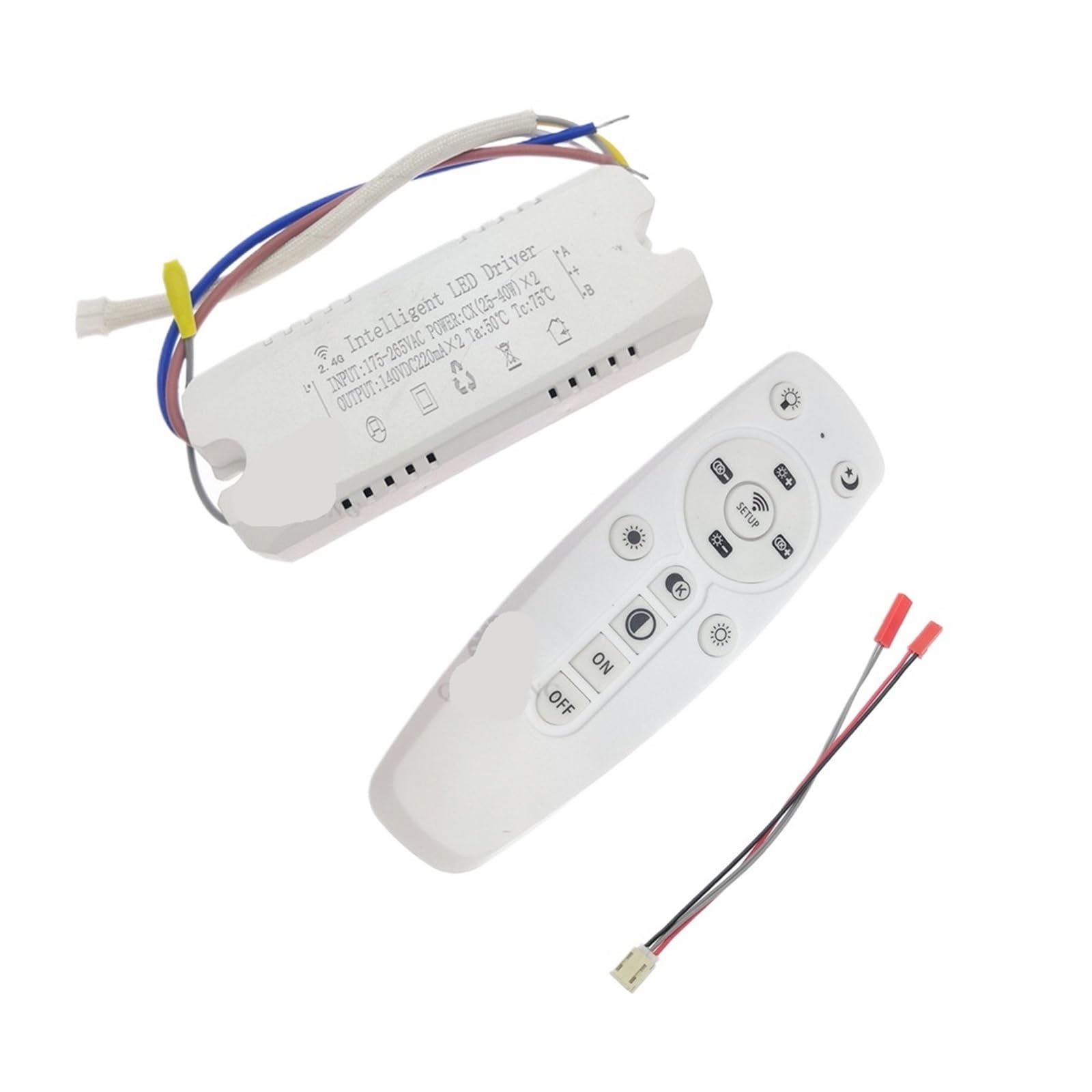 Pilote de LED intelligent AC220V transformateur gradation variable 25-40W X2 220mA