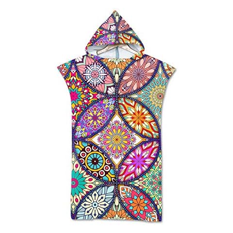 FANSU Boho Hooded Changing Robe Poncho Cover