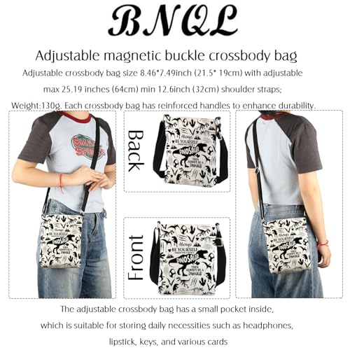 Dinosaur Crossbody Bag Gifts for Dino Lovers Always Be Yourself Unless You Can Be A Dinosaur Cross Body Purse4