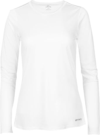 Hot Chillys Womens Peach Skins Solid Crewneck Lightweight Relaxed Fit Base Layer | Moisture-Wicking Long Sleeve Thermal Top