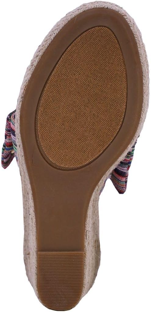 Nautica Women's Espadrille Wedges for Women Platform Sandals – Slip-On Knot Bow Summer Shoes with Woven Rope Heel - Image 5