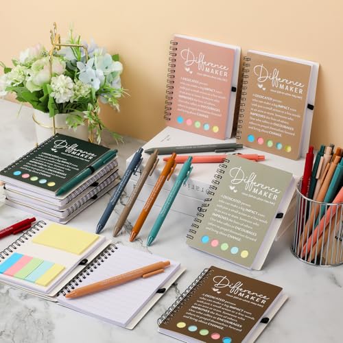 Carnet de notes à spirale A6 idée cadeau de Noël pour employés