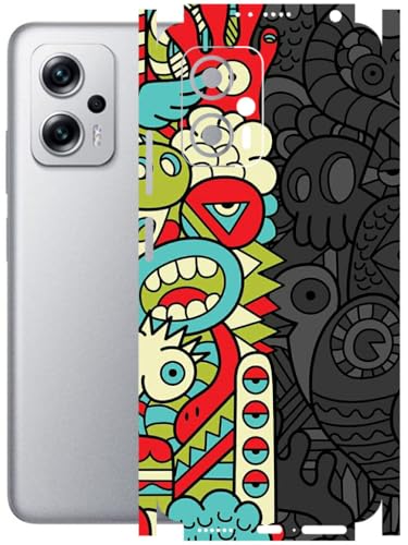 Image of AtOdds - Full Body Back Screen Guard Protector Film - Lamination Wrap Skin Sticker Compatible with REDMI K50i (5G) | Scratchproof Matte Finish (Graffiti50)