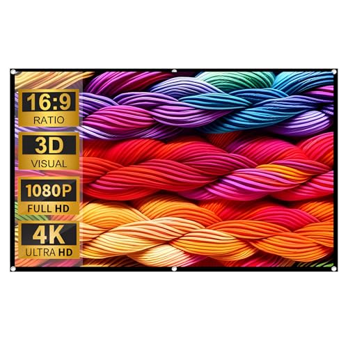 Pantalla de proyector portátil 100 pulgadas 16:9
