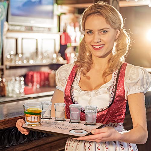 image for Chengu Tequila Shot Board Tequila Gifts Shot Glasses Holder Flight Boa