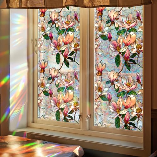 Película decorativa para ventana Magnolia 16.93 x 39.37 in miniatura 5