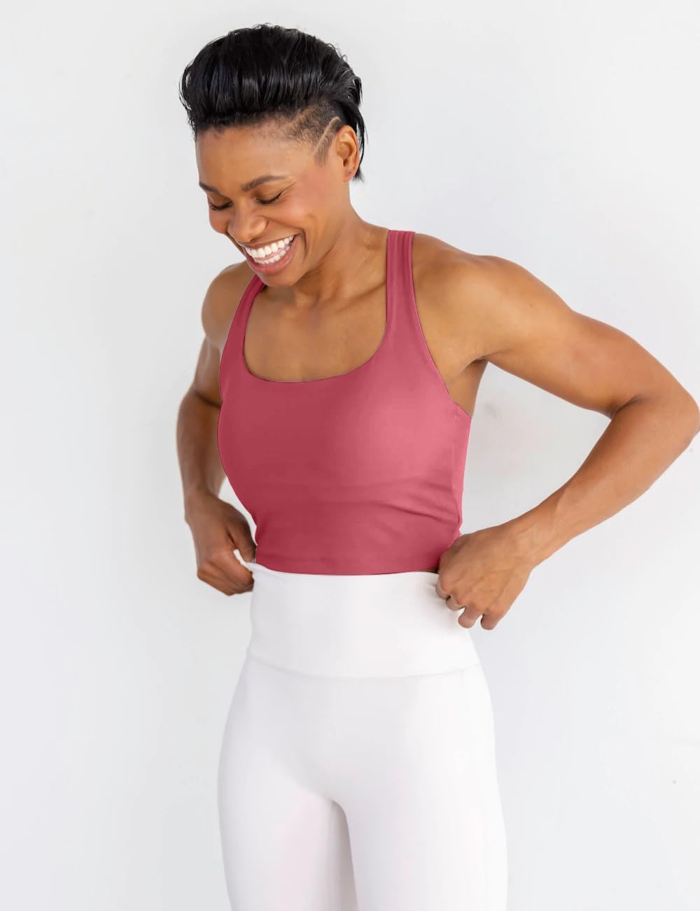 Women's Strappy Sports Bra Criss Cross Back Crop Tank Top Padded Fitness Workout Tops Longline Yoga Bras - Image 3