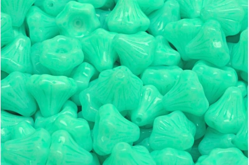 Outlet 10 Grams Mini Tulip Beads, White Ab Full (2X Side) Copper Lined (02010-28703-54319), Glass, Czech Republic